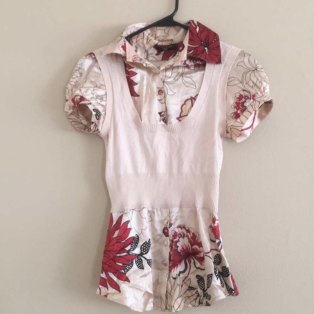 Bebe dressy shirt ✅size XS